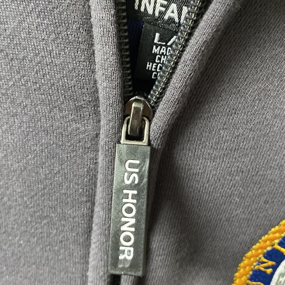 US HONOR Americas Navy Hoodie, Large. NWT - Picture 7 of 14